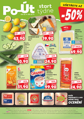 Kaufland 17.9. - 23.9. - Kaufland - Znojmo (Dukelských bojovníků)