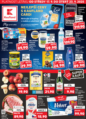Leták Kaufland 17.9. - 23.9. - Kaufland - Velké Meziříčí