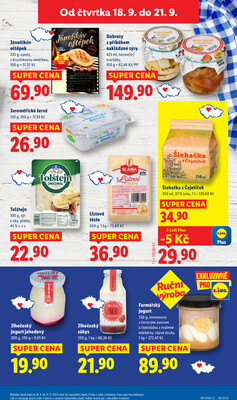 Lidl Čtvrtek od 18.9. do 21.9.2025