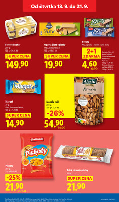 Lidl Čtvrtek od 18.9. do 21.9.2025