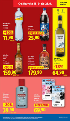 Lidl Čtvrtek od 18.9. do 21.9.2025