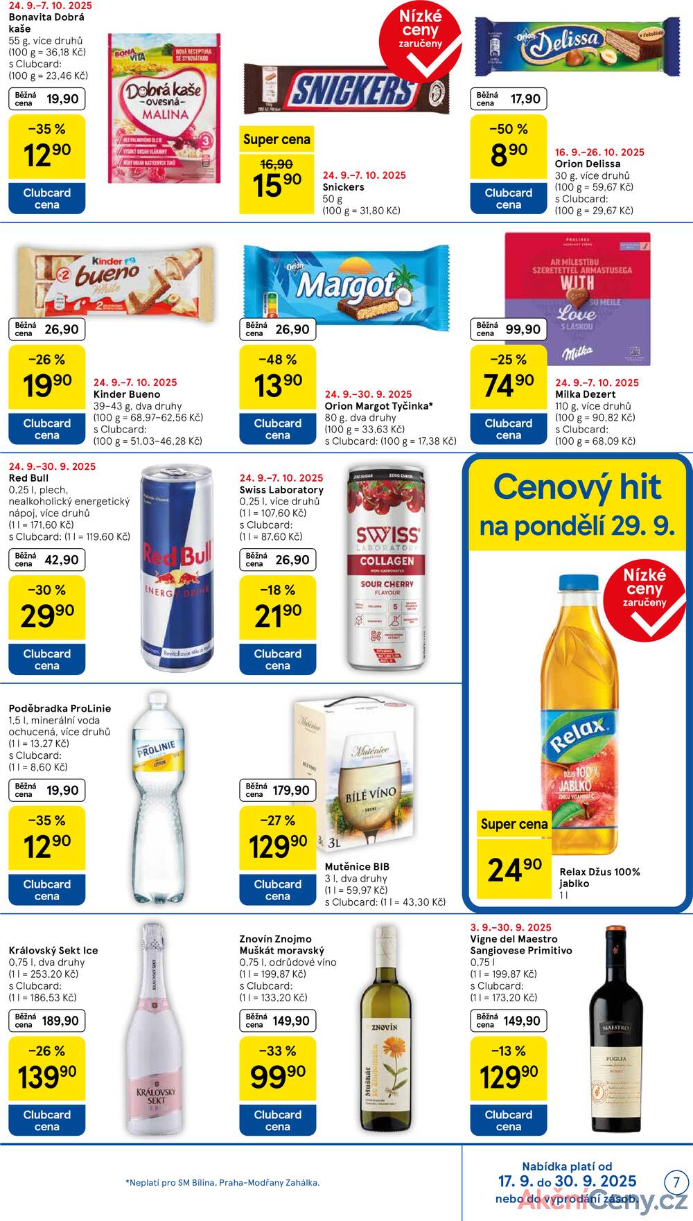 Leták Tesco - Tesco supermarkety od 24.9. do 30.9.2025 - strana 7 Leták Tesco - Tesco supermarkety od 24.9. do 30.9.2025 - strana 7