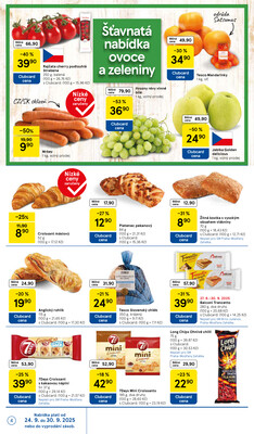 Tesco supermarkety od 24.9. do 30.9.2025