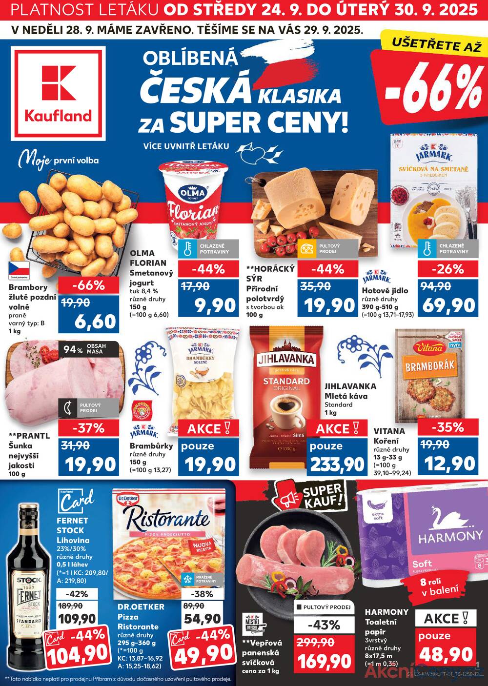 Leták Kaufland - Kaufland 24.9. - 30.9. - Kaufland - Nymburk - strana 1