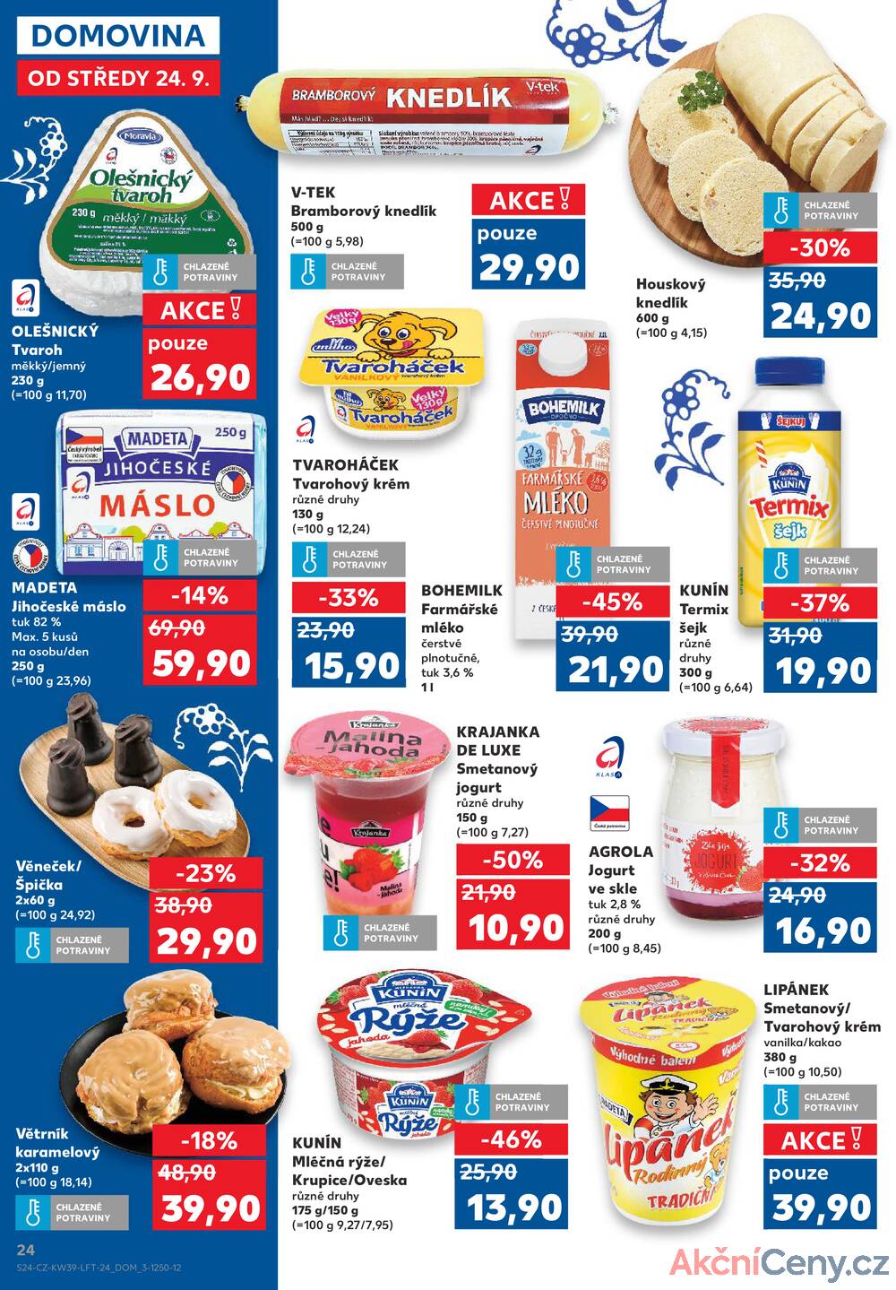 Leták Kaufland - Kaufland 24.9. - 30.9. - Kaufland - Olomouc - Hněvotínská - strana 24
