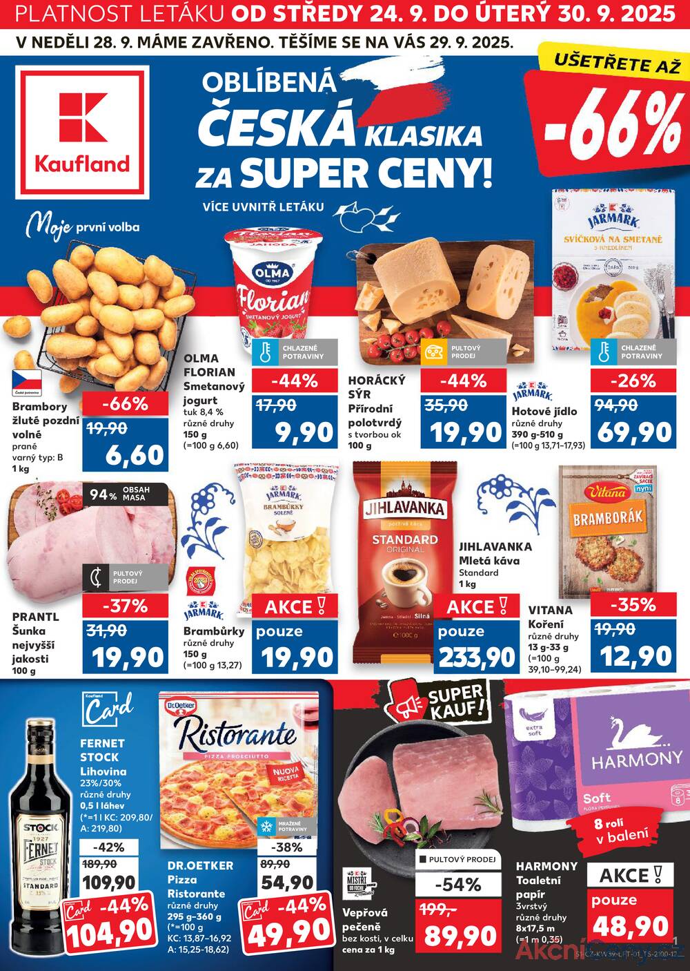 Leták Kaufland - Kaufland 24.9. - 30.9. - Kaufland - Ostrava - Poruba - strana 1