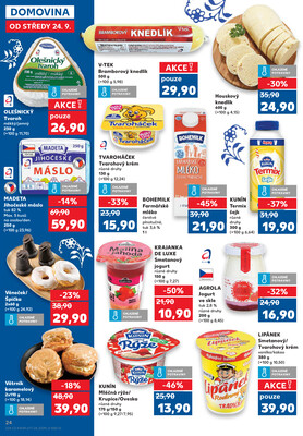 Kaufland 24.9. - 30.9. - Kaufland - Pelhřimov