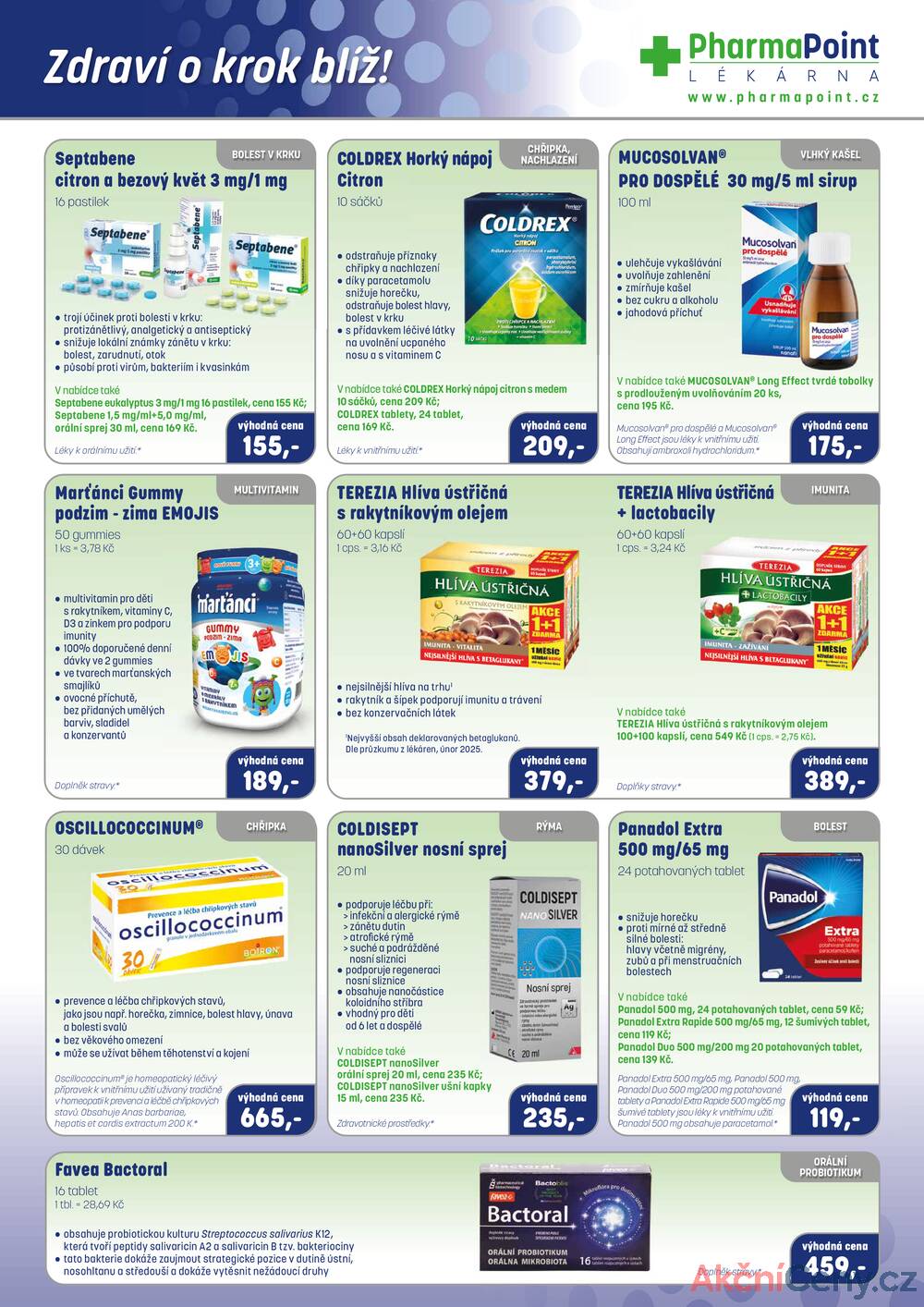 Leták PharmaPoint  - Pharma Point typ A od 1.10. do 31.10.2025 - strana 3