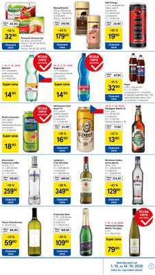 Tesco supermarkety od 1.10. do 7.10.2025