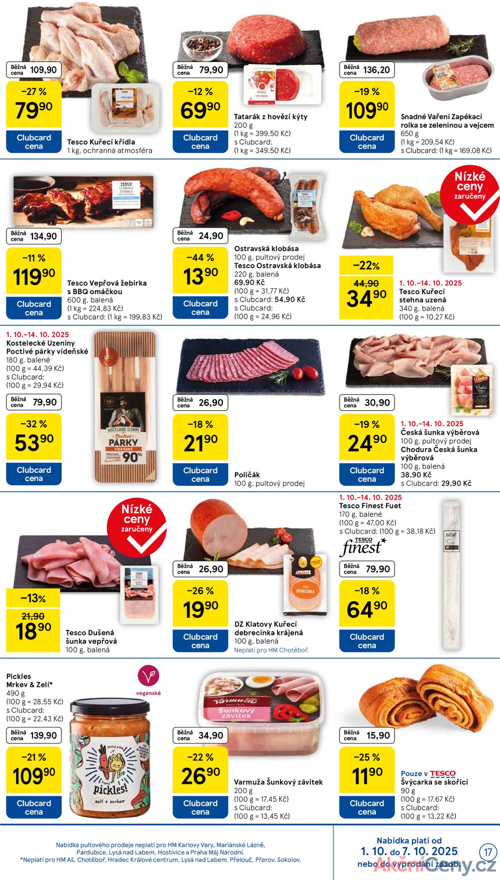 Leták Tesco - Tesco malé hypermarkety od 1.10. do 7.10.2025 - strana 17