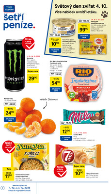 Tesco malé hypermarkety od 1.10. do 7.10.2025
