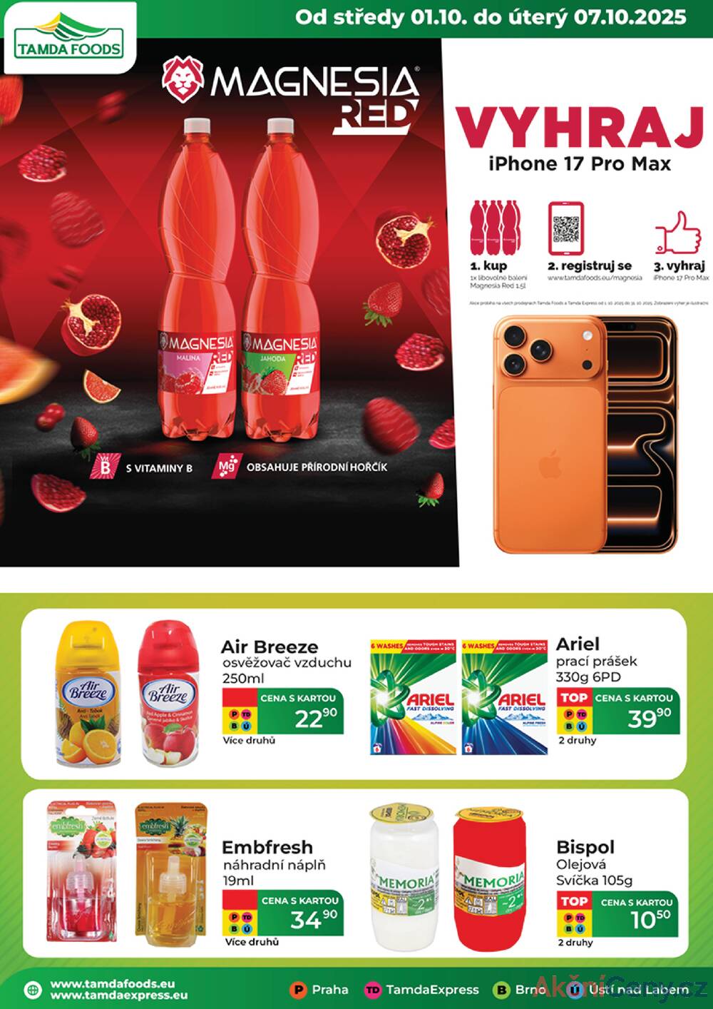 Leták Tamda Foods - Tamda Foods od 1.10. do 7.10.2025 - strana 1