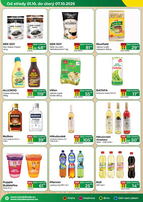 Tamda Foods od 1.10. do 7.10.2025