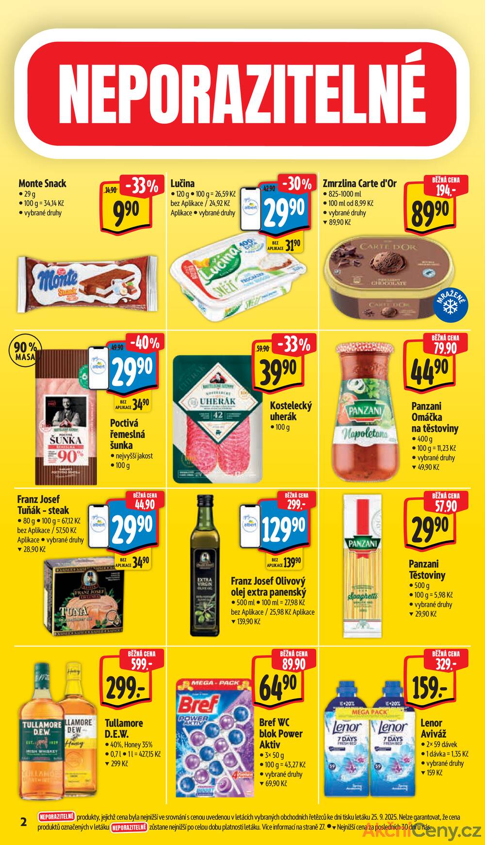 Leták Albert - Albert Supermarket od 1.10. do 7.10.2025 - strana 2