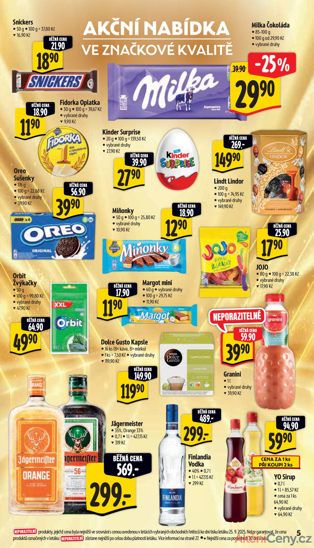 Leták Albert - Albert Supermarket od 1.10. do 7.10.2025 - strana 5
