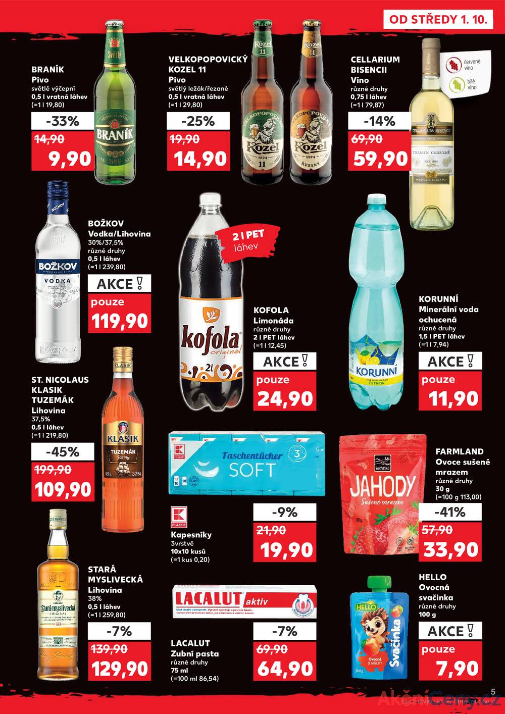 Leták Kaufland - Kaufland 1.10. - 7.10. - Kaufland - Praha 12 (Modřany) - strana 5