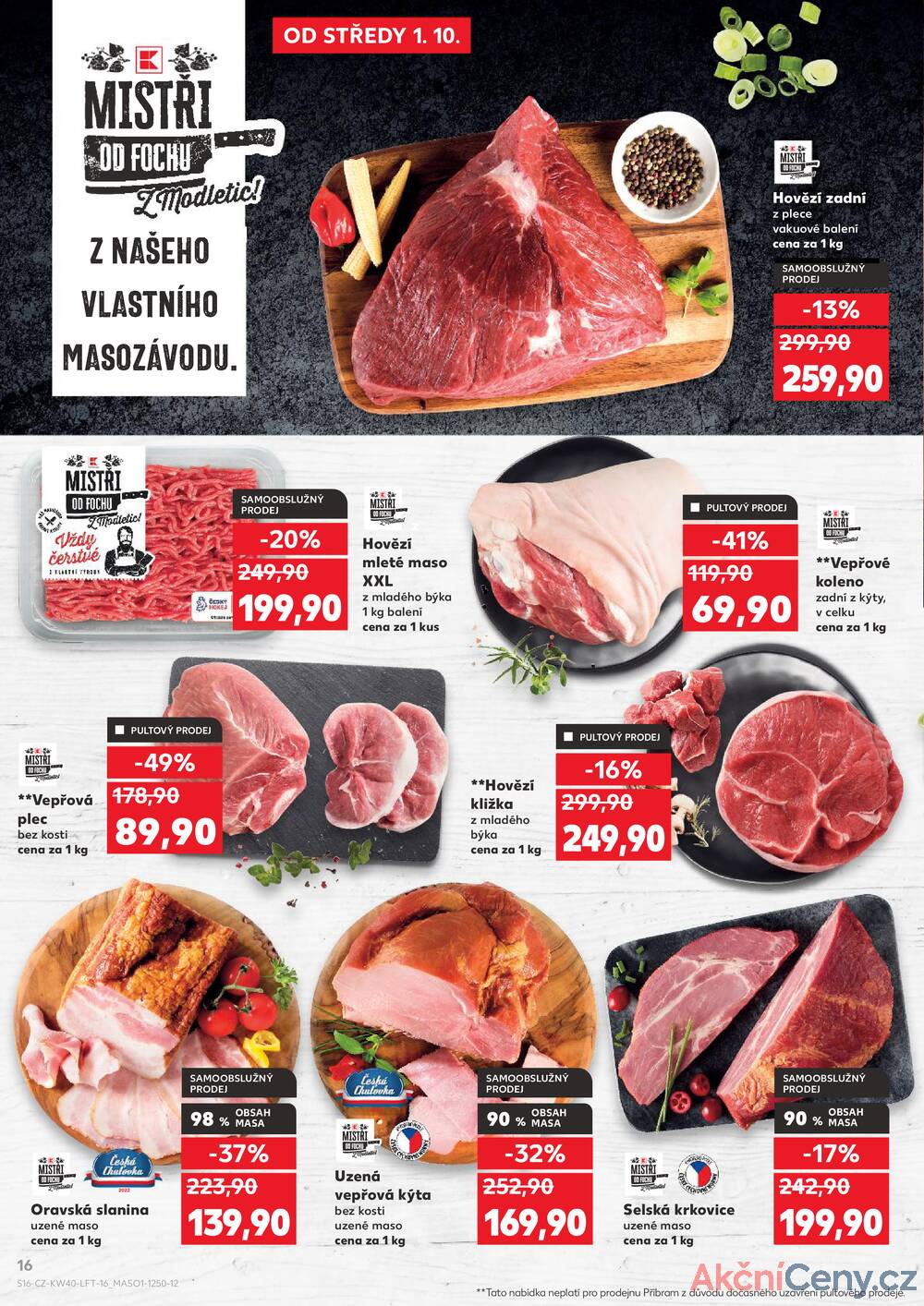 Leták Kaufland - Kaufland 1.10. - 7.10. - Kaufland - Pelhřimov - strana 16