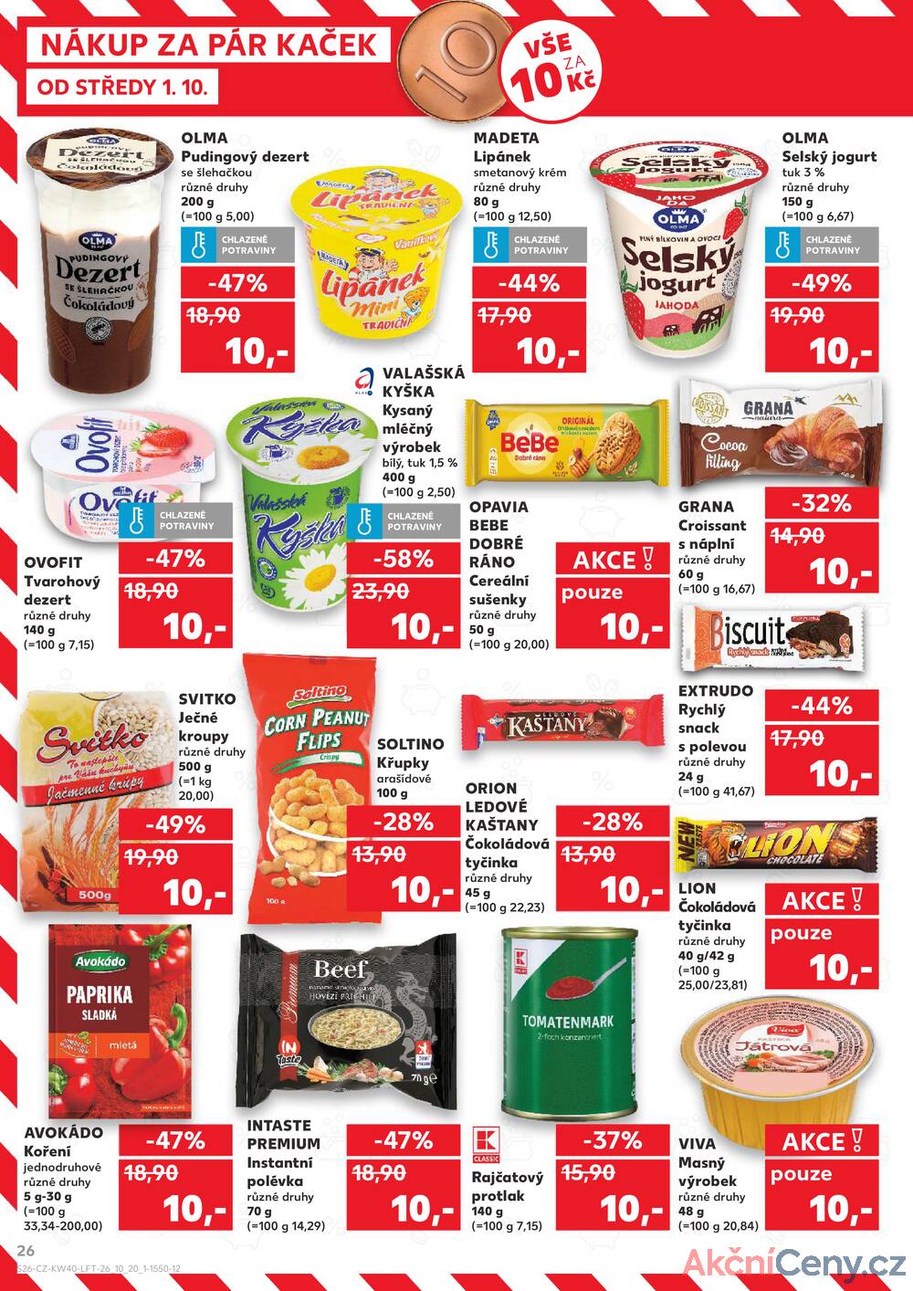 Leták Kaufland - Kaufland 1.10. - 7.10. - Kaufland - Zábřeh na Moravě - strana 26
