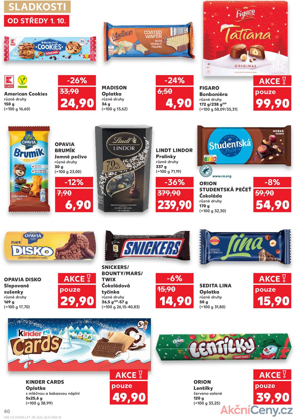 Leták Kaufland - Kaufland 1.10. - 7.10. - Kaufland - Ostrava - Zábřeh - strana 40