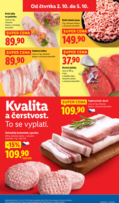 Lidl Čtvrtek od 2.10. do 5.10.2025
