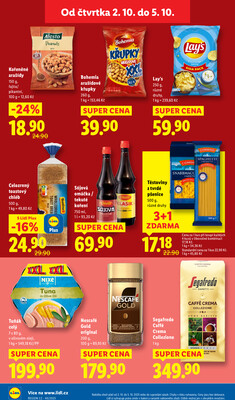 Lidl Čtvrtek od 2.10. do 5.10.2025