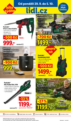Lidl Čtvrtek od 2.10. do 5.10.2025