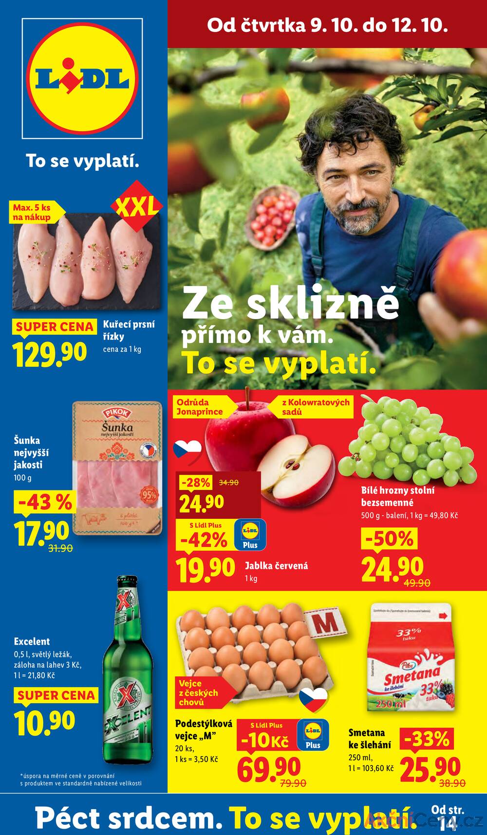 Leták Lidl - Lidl Čtvrtek od 9.10. do 12.10.2025 - strana 1