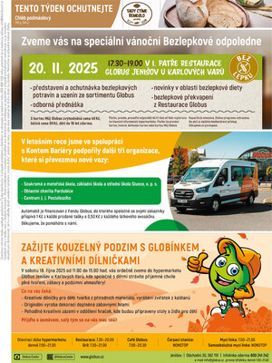 Akční leták Globus 8.10. - 14.10.2025 - Globus Jenišov u Karlových Varů