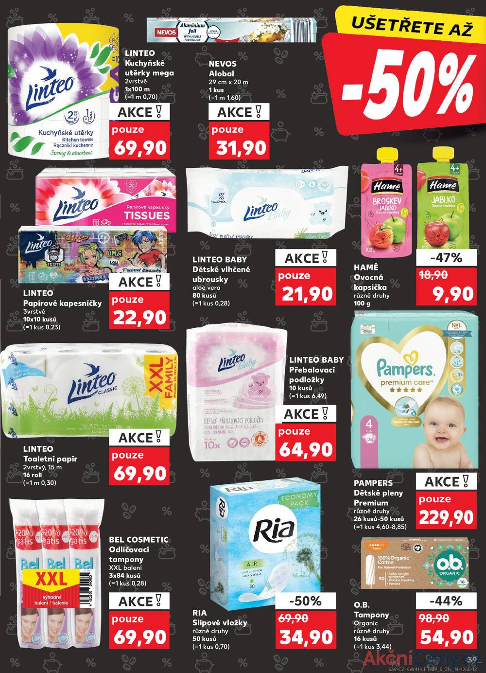 Leták Kaufland - Kaufland 8.10. - 14.10. - Kaufland - Brno - Slatina - strana 39