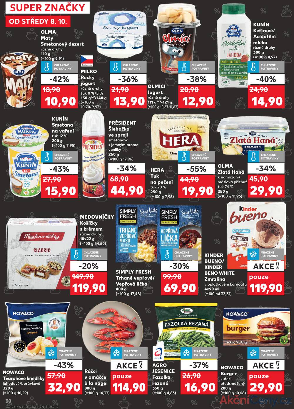 Leták Kaufland - Kaufland 8.10. - 14.10. - Kaufland - Kolín - strana 30