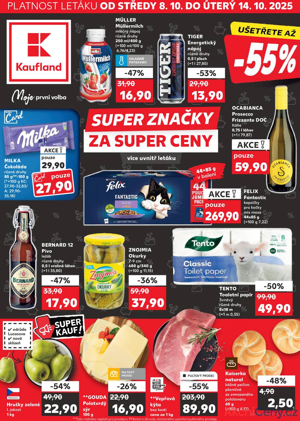Leták Kaufland - Kaufland 8.10. - 14.10. - Kaufland - Jičín - strana 1