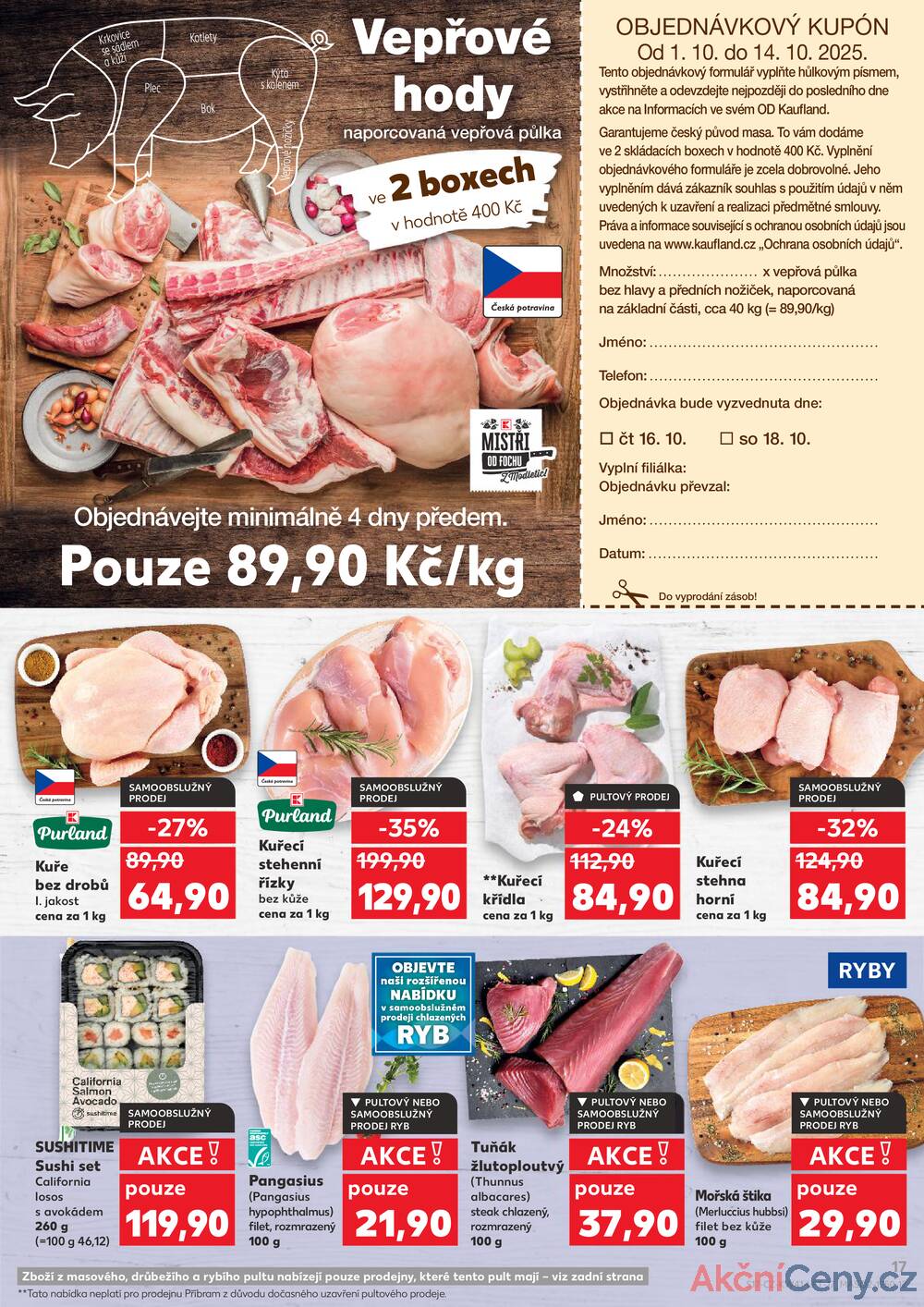 Leták Kaufland - Kaufland 8.10. - 14.10. - Kaufland - Znojmo (Dukelských bojovníků) - strana 17