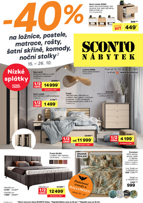 leták SCONTO Nábytek