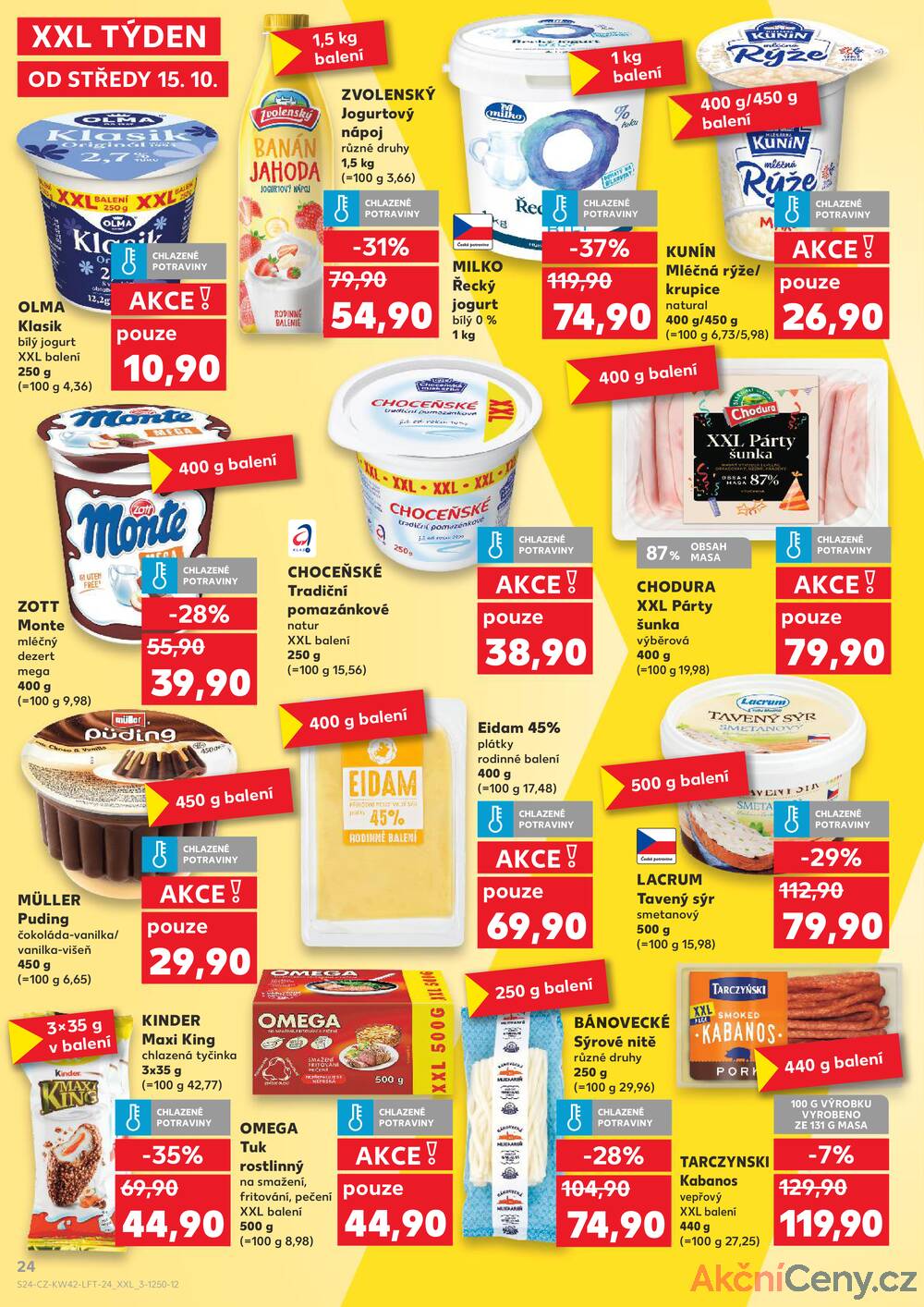 Leták Kaufland - Kaufland 15.10. - 21.10. - Kaufland - Teplice (Čs. Dobrovolců) - strana 24