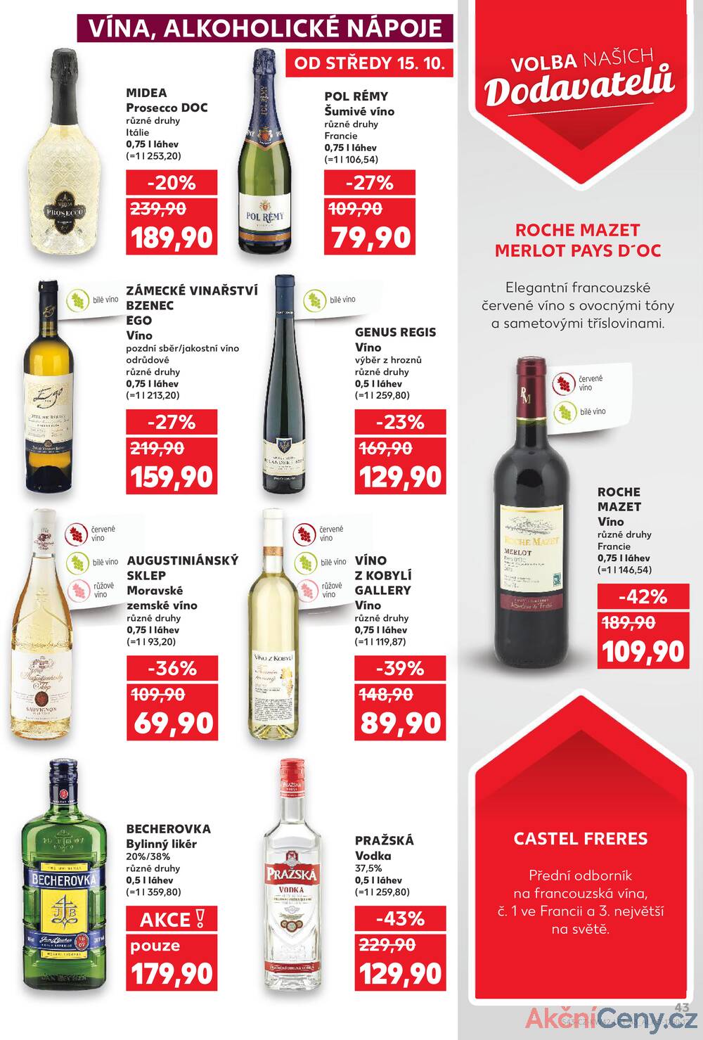 Leták Kaufland - Kaufland 15.10. - 21.10. - Kaufland - Teplice (Čs. Dobrovolců) - strana 43