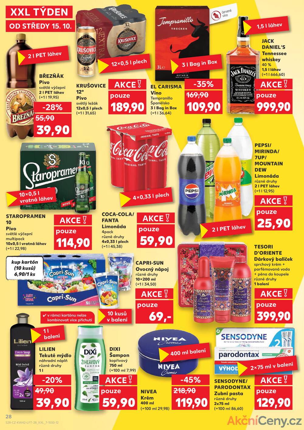 Leták Kaufland - Kaufland 15.10. - 21.10. - Kaufland - Třinec - Lyžbice - strana 28