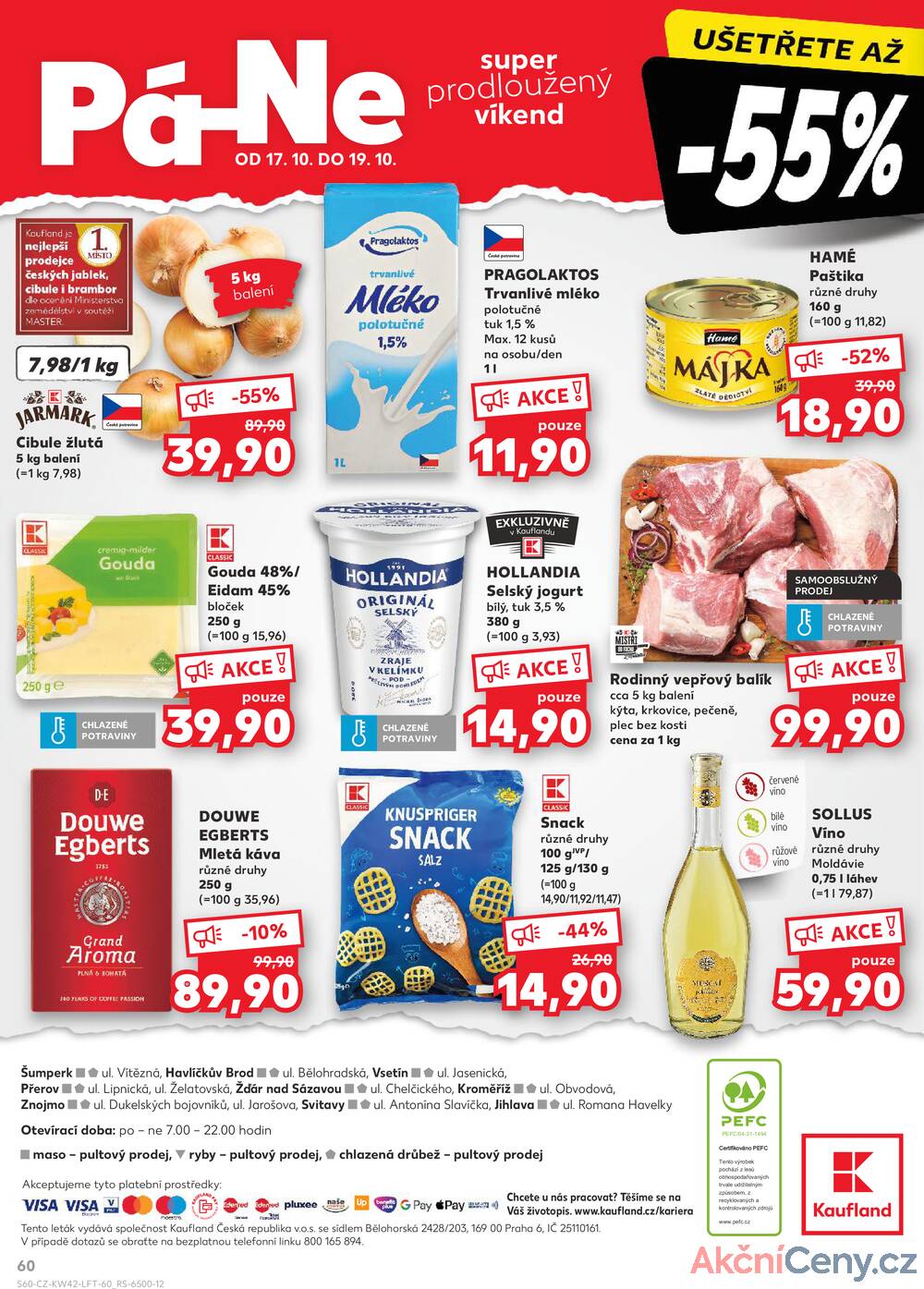 Leták Kaufland - Kaufland 15.10. - 21.10. - Kaufland - Znojmo (Dukelských bojovníků) - strana 60