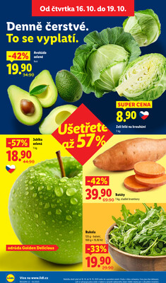 Lidl Čtvrtek od 16.10. do 19.10.2025