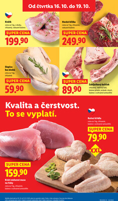 Lidl Čtvrtek od 16.10. do 19.10.2025