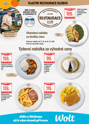 Akční leták Globus 15.10. - 21.10.2025 - Globus Pardubice