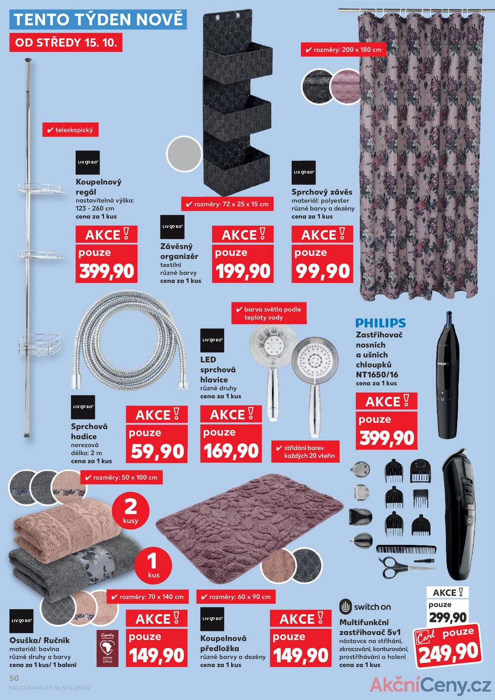 Leták Kaufland - Kaufland 15.10. - 21.10. - Kaufland - Ostrava - Zábřeh - strana 50
