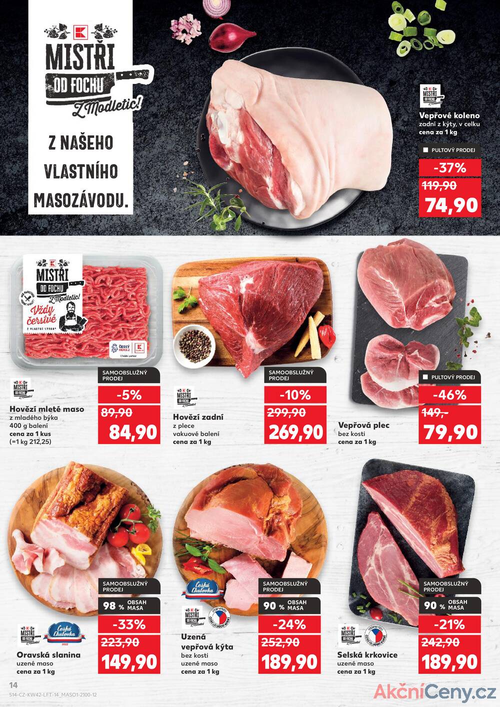 Leták Kaufland - Kaufland 15.10. - 21.10. - Kaufland - Plzeň (Sukova) - strana 14