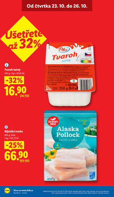 Lidl Čtvrtek od 23.10. do 26.10.2025