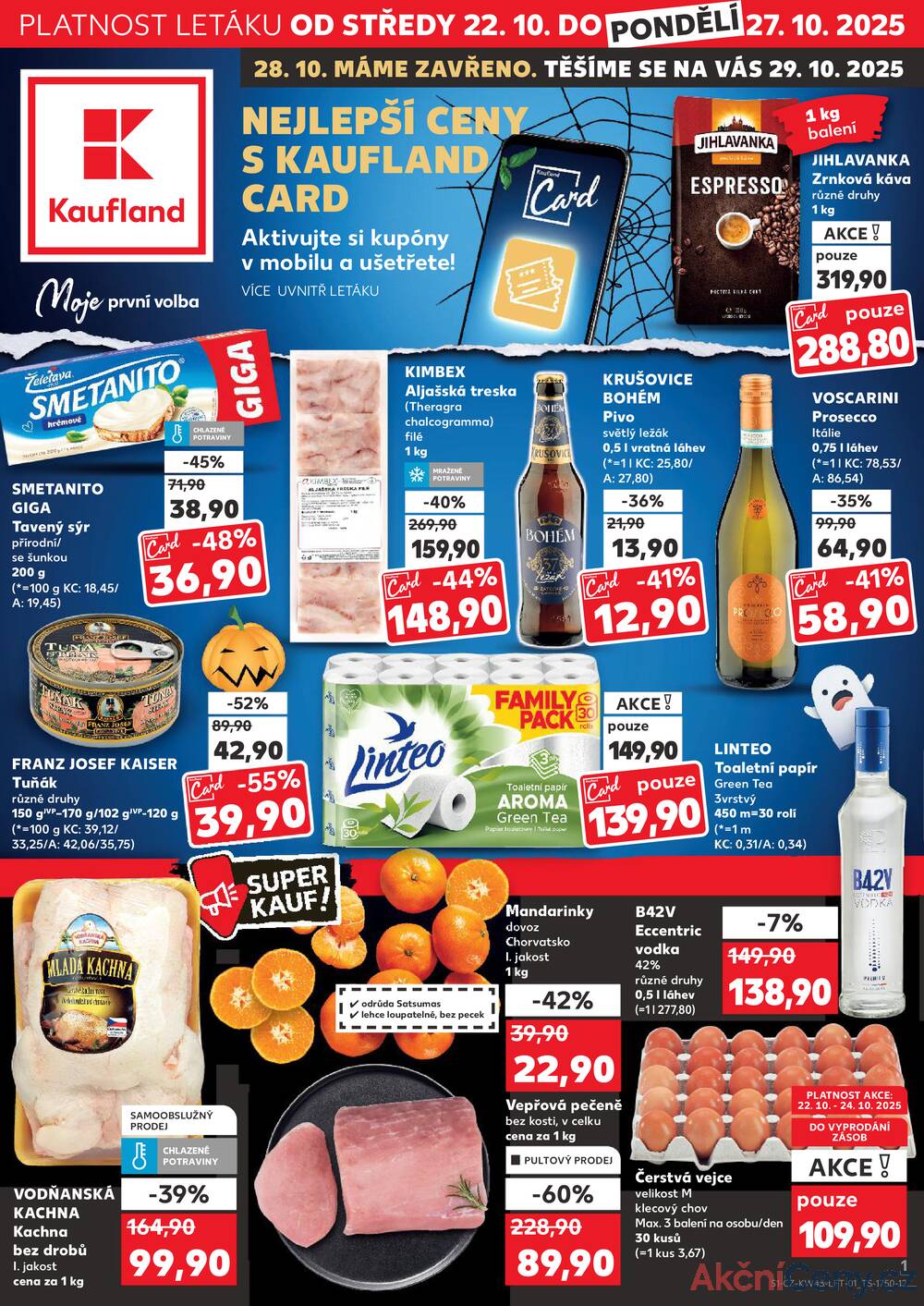 Leták Kaufland - Kaufland 22.10. - 27.10. - Kaufland - Litoměřice - strana 1