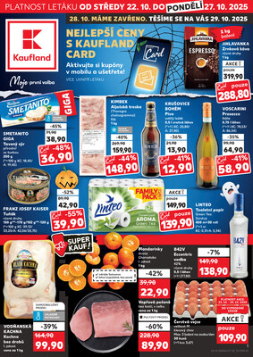 Leták Kaufland 22.10. - 27.10. - Kaufland - Česká Lípa