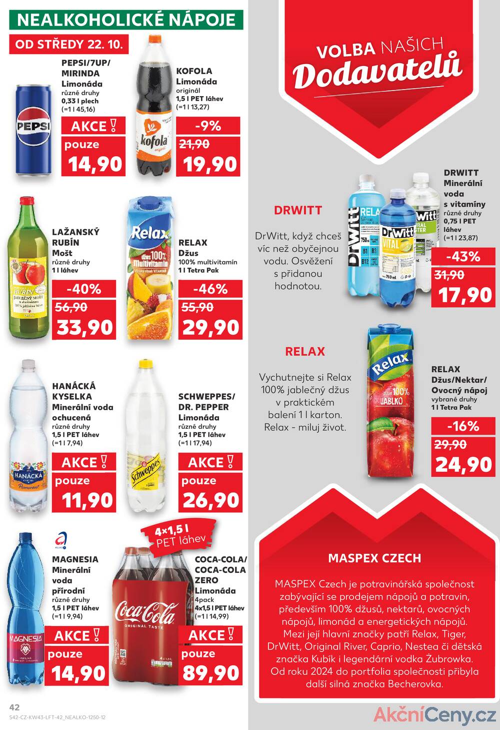 Leták Kaufland - Kaufland 22.10. - 27.10. - Kaufland - Benešov - strana 42