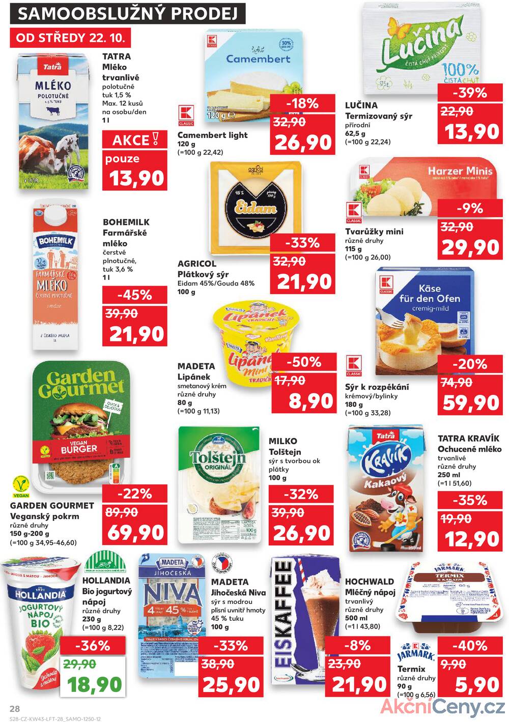 Leták Kaufland - Kaufland 22.10. - 27.10. - Kaufland Poděbrady - U Garáží - strana 28