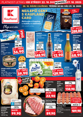 Leták Kaufland 22.10. - 27.10. - Kaufland - Opava - Předměstí
