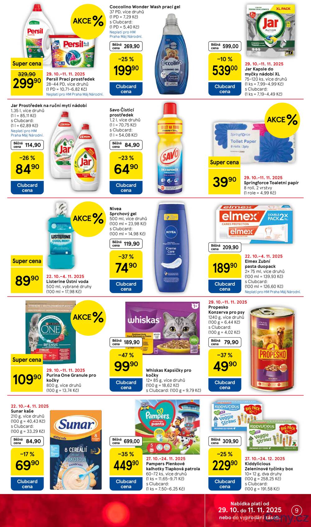 Leták Tesco - Tesco malé hypermarkety od 29.10. do 4.11.2025 - strana 9 Leták Tesco - Tesco malé hypermarkety od 29.10. do 4.11.2025 - strana 9