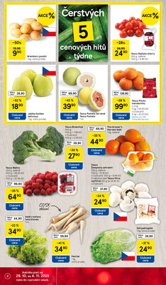 Tesco malé hypermarkety od 29.10. do 4.11.2025